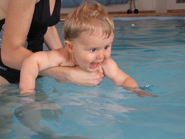 Baby in water